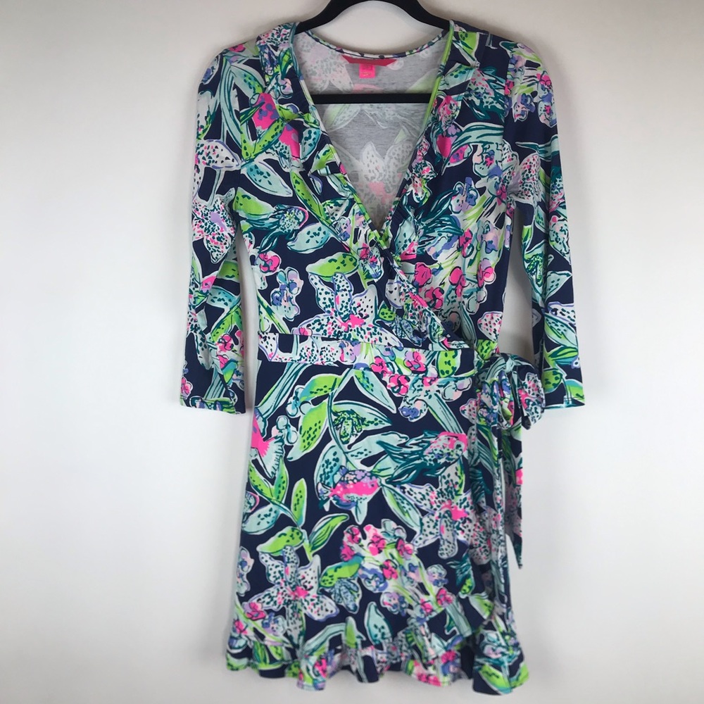Lilly Pulitzer Jessalynne Wrap Romper size small